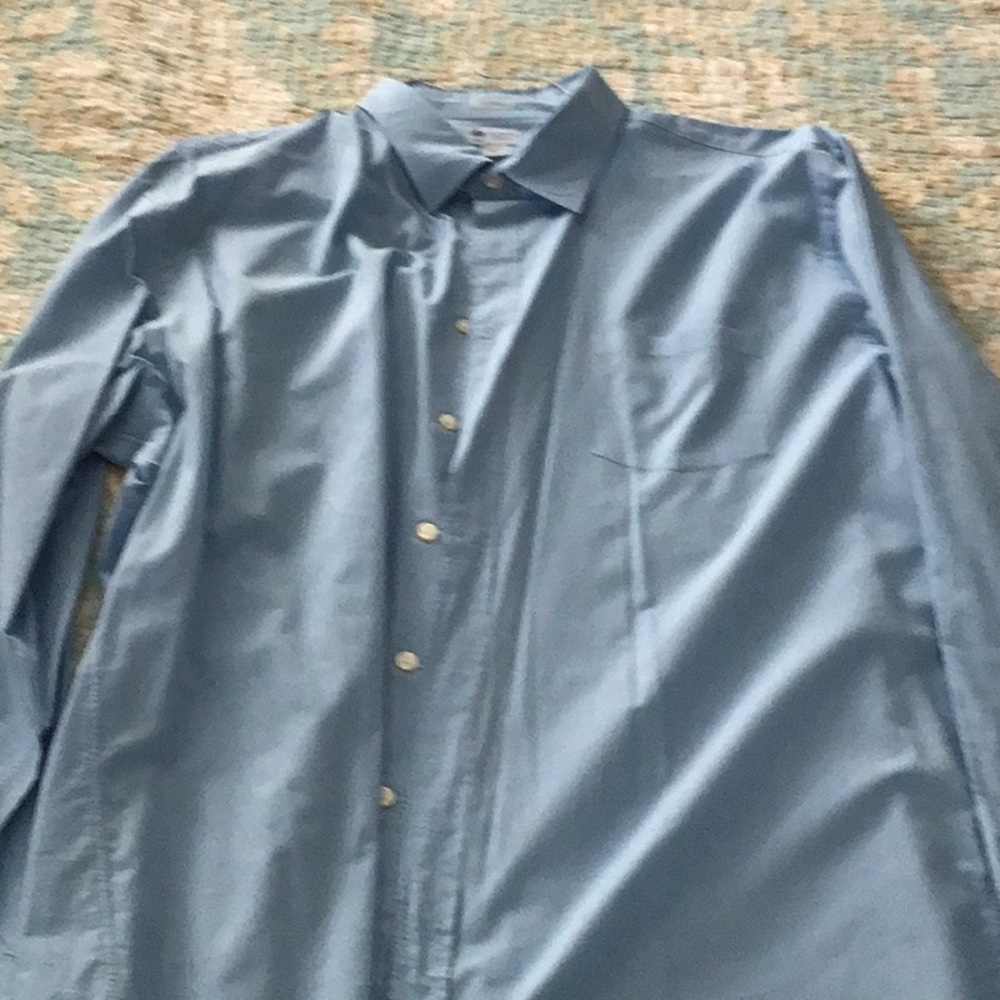 J Crew long sleeve blue dress shirt